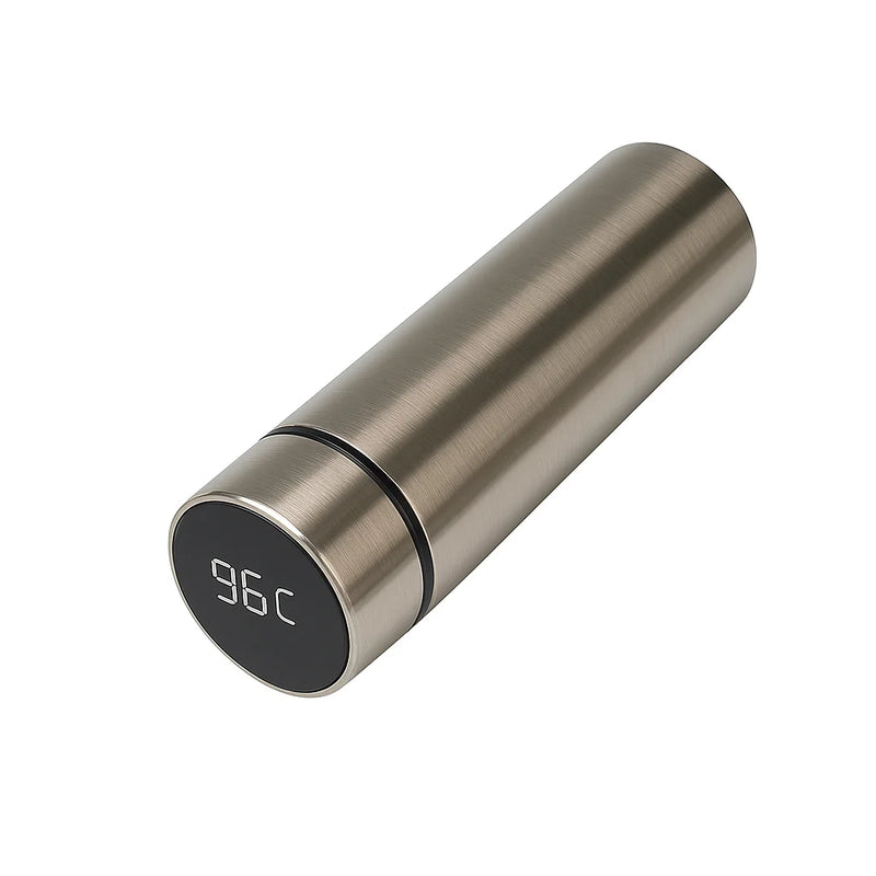 Garrafa Térmica de Aço Inox com Termômetro Digital 500ml Led (Cor Aleatória)