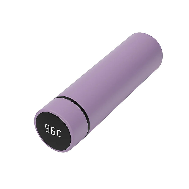 Garrafa Térmica de Aço Inox com Termômetro Digital 500ml Led (Cor Aleatória)