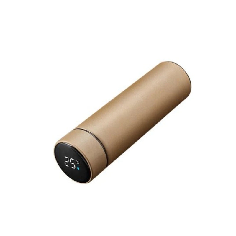 Garrafa Térmica de Aço Inox com Termômetro Digital 500ml Led (Cor Aleatória)