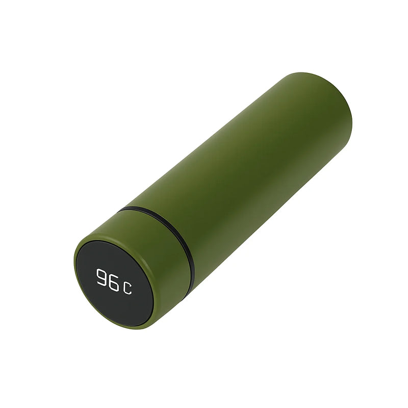 Garrafa Térmica de Aço Inox com Termômetro Digital 500ml Led (Cor Aleatória)