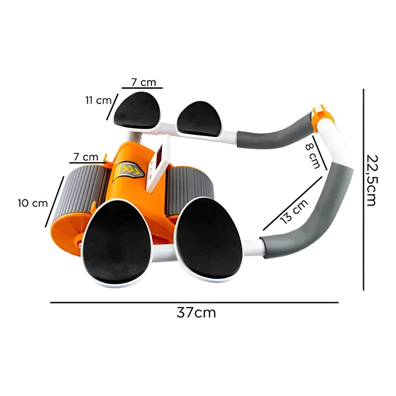 Rolo Roda Abdominal 2 Apoios Prancha Exercício com Temporizador Musculo Abdomen e Braço