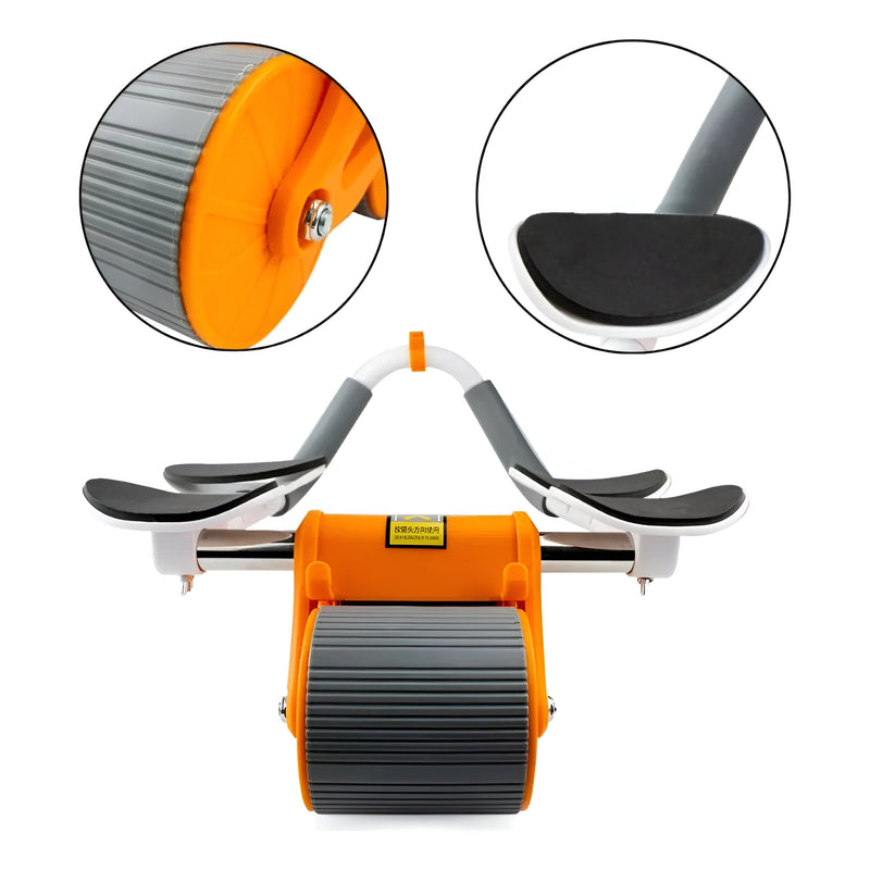 Rolo Roda Abdominal 2 Apoios Prancha Exercício com Temporizador Musculo Abdomen e Braço