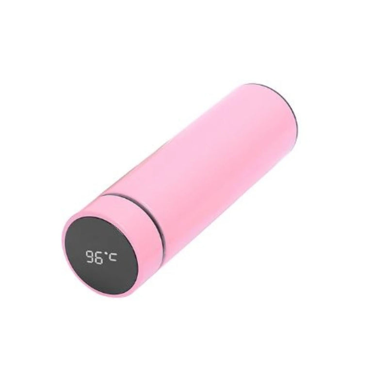 Garrafa Térmica de Aço Inox com Termômetro Digital 500ml Led (Cor Aleatória)