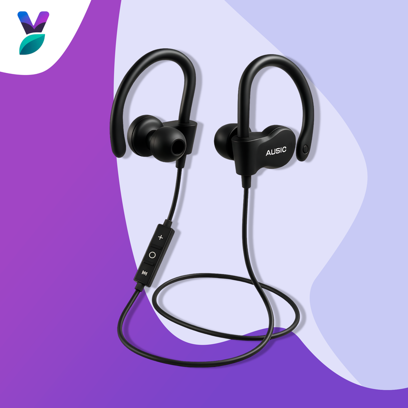 Fone Bluetooth Esportivo à Prova d’Água – Curta seu treino com som potente