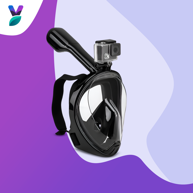 Máscara de Mergulho Full Face com Snorkel – Conforto total e visão clara