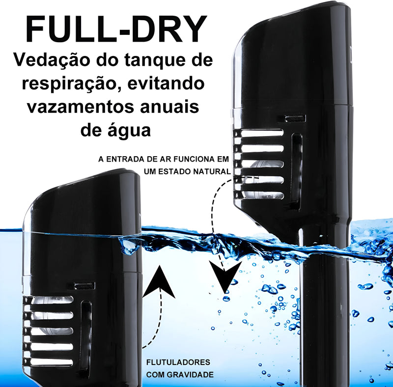 Máscara de Mergulho Full Face com Snorkel – Conforto total e visão clara